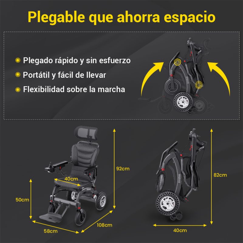 Easwe™ B10 Silla De Ruedas Eléctrica Plegable 9 2